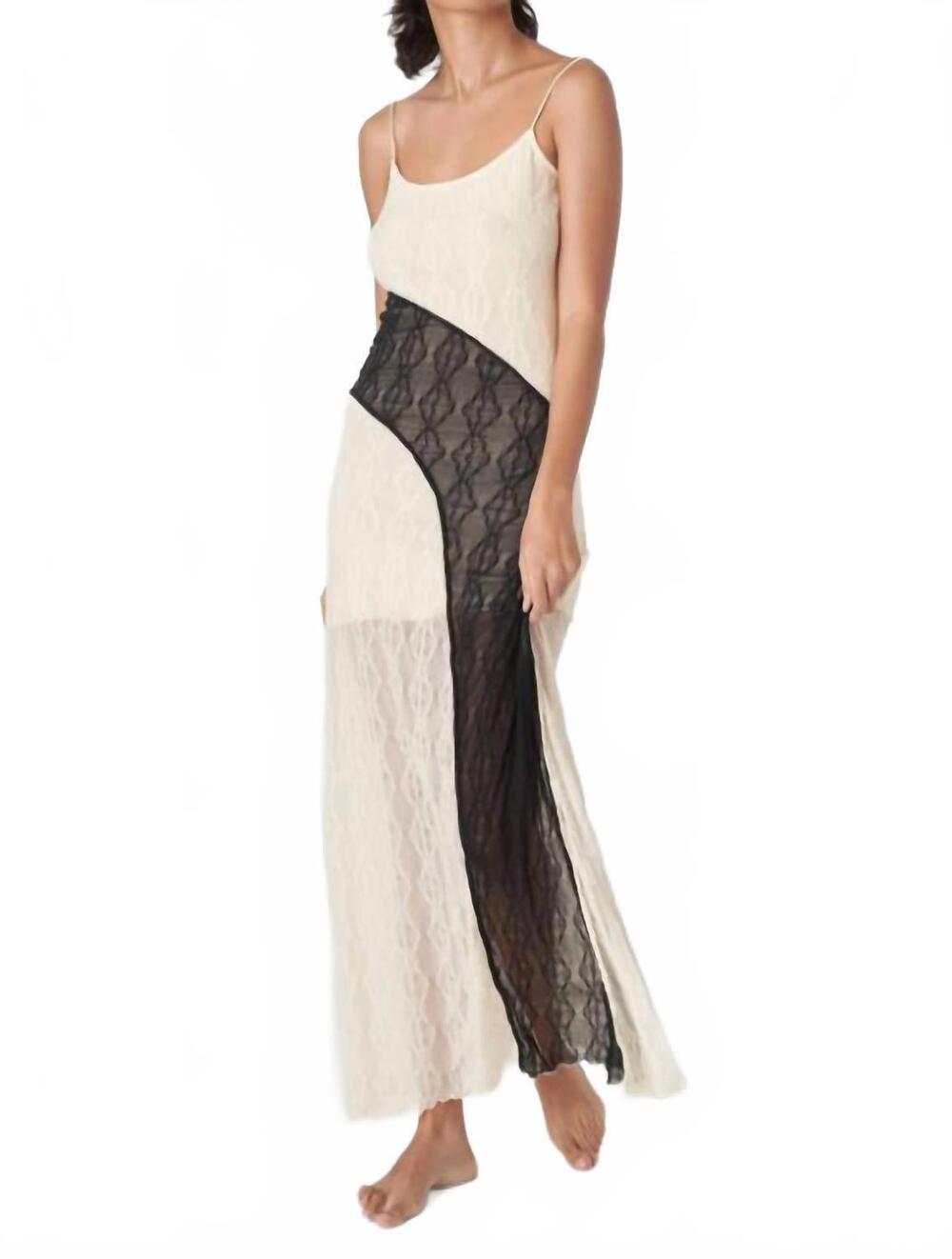 NEW FIND ME NOW women's second skin mariposa maxi dress in cloud